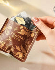 100% plastic-free biodegradable PLA pyramid tea bags with loose leaf black tea