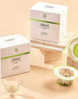 brew a cup of jasmine green tea with coconut flavor