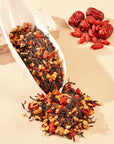 Glow dates black tea with goji berries and red dates