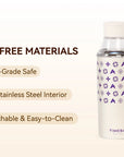 TimeBai 316 stainless steel & BPA-free travel tea infuser features.