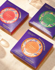 TimeBai Tasting Set Hero Image featuring Rock & Peach, Spring & Grape, and Ceylon & Lychee UFO Tea and Flavor Series sachets, ideal for tea beginners, gift, travel, and office use