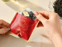 100% plastic-free biodegradable PLA pyramid tea bags with loose leaf Jin Mudan black tea and dried rose.
