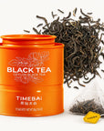 Timebai Ceylon Black Tea Tin with Pyramid Tea Bag and Loose Tea Leaves