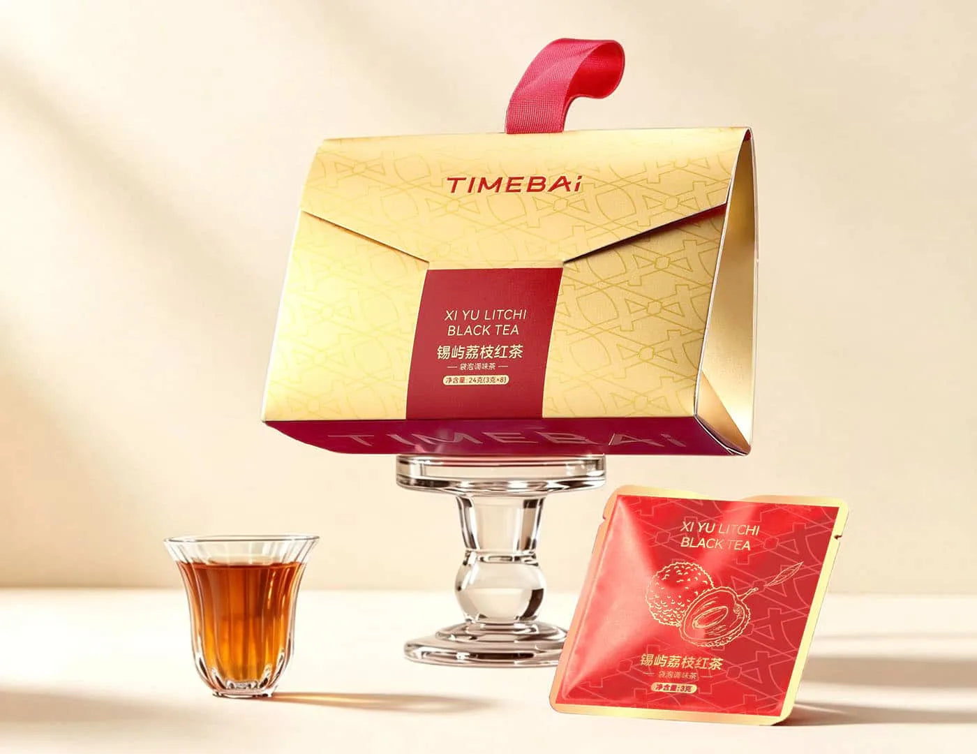 Best lychee rose black tea with real fruit juice infusion and Chinese authentic Jin Mudan black tea.