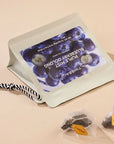 TimeBai  Blueberry Oolong Tea resealable pouch with pyramid tea bags