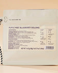 Back of TimeBai Blueberry Oolong Tea resealable pouch with tea product information