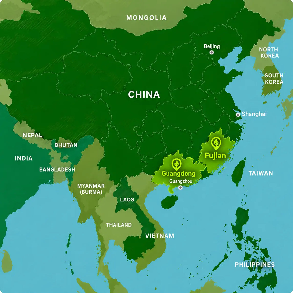 Guangdong & Fujian, China
