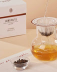 brew a cup of oolong tea with coffee flavor and sweetness of toffee