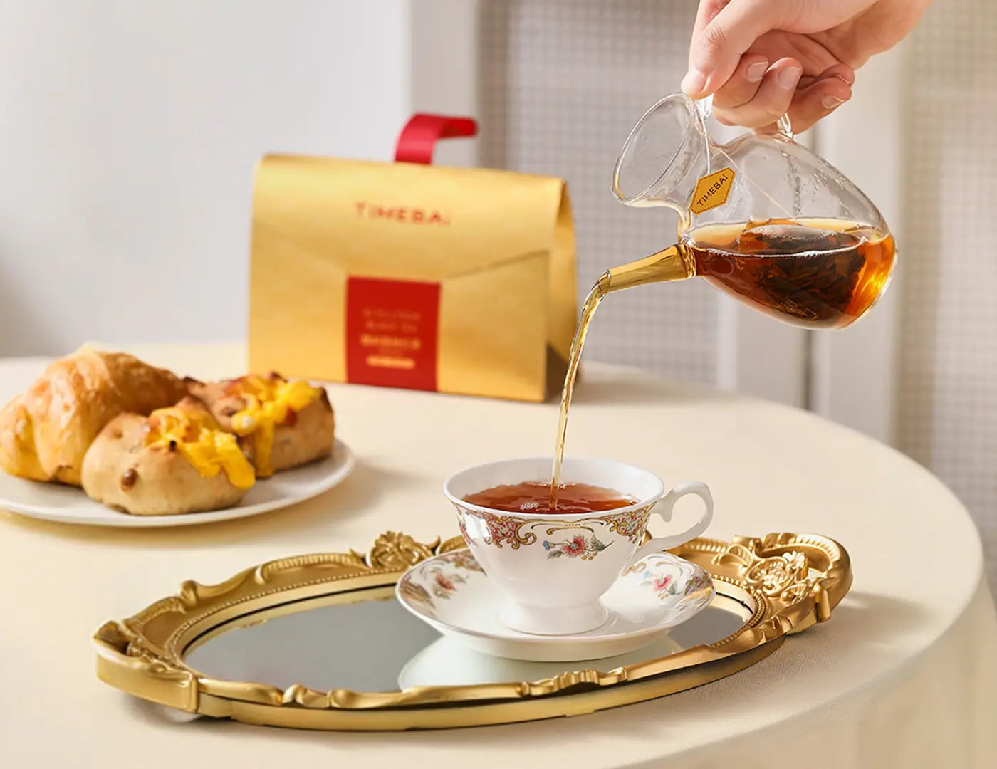 cold or hot brew lychee black tea for a refreshing sugar-free tea.