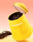 TimeBai Gardenia Dancong Oolong Tea packaging with 60g loose leaf tea in a tea tin.