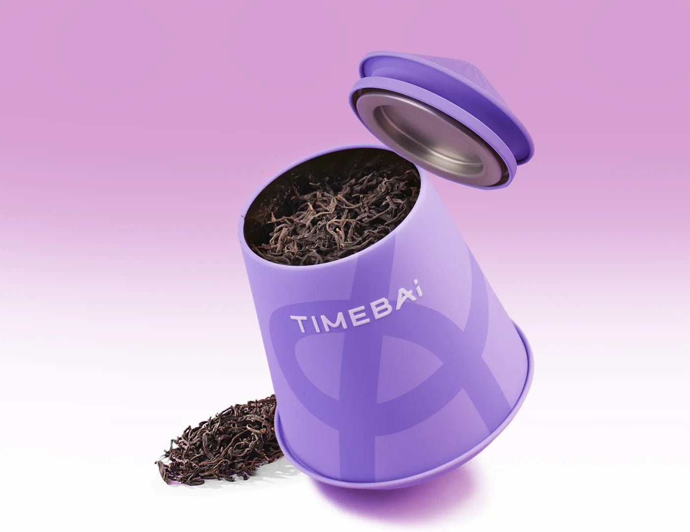 TimeBai Yunnan Beauty Black Tea packaging with 60g loose leaf tea in a tea tin.