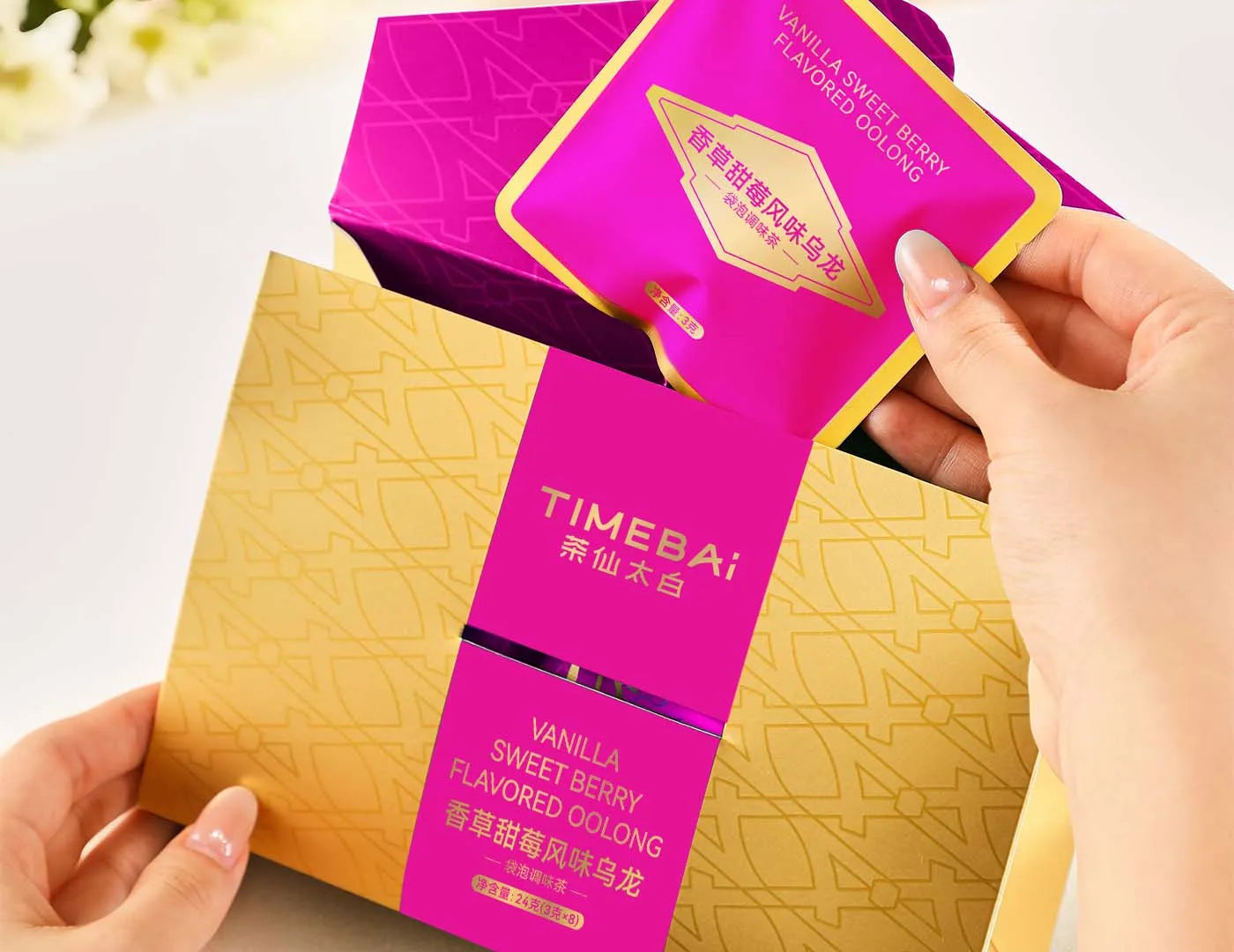 Comfort tea featuring Strawberry Vanilla oolong for mental clarity and afternoon tea deep relax.