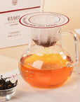 Cinnamon citrus black UFO tea brewing