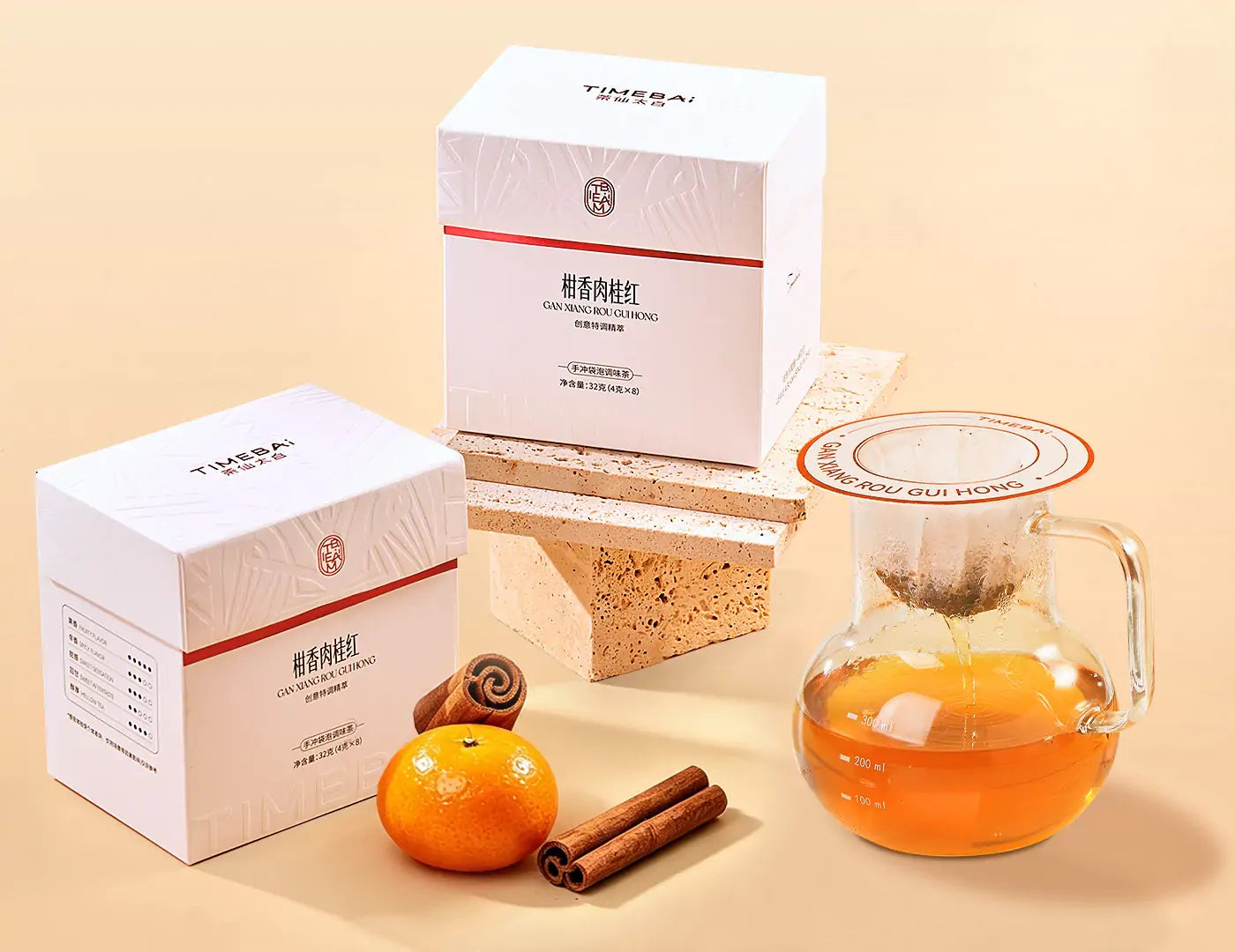 Cinnamon citrus black tea lifestyle scene