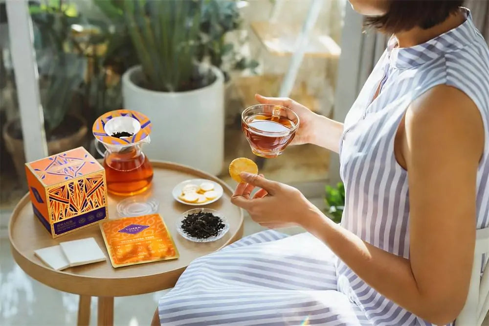 TimeBai tea in a garden setting