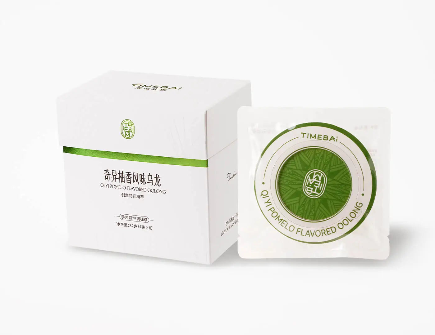 TimeBai kiwi pomelo flavored tea with UFO tea bags