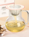 Lychee white UFO tea brewing