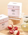 Lychee white tea lifestyle scene