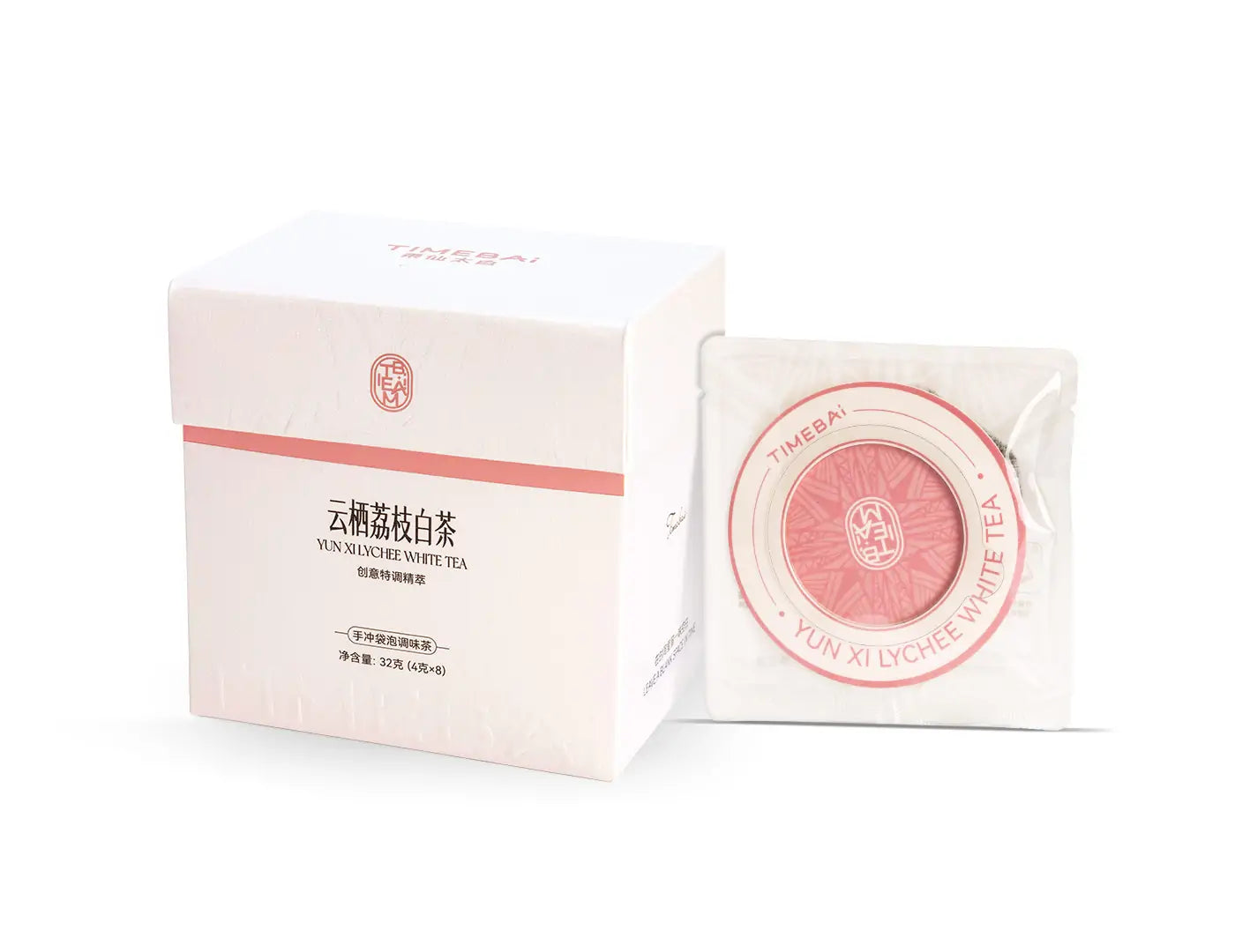 Lychee white tea packaging