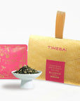 TimeBai Peach Oolong Tea packaging in a portable tote-style box with 8 sealed sachets.