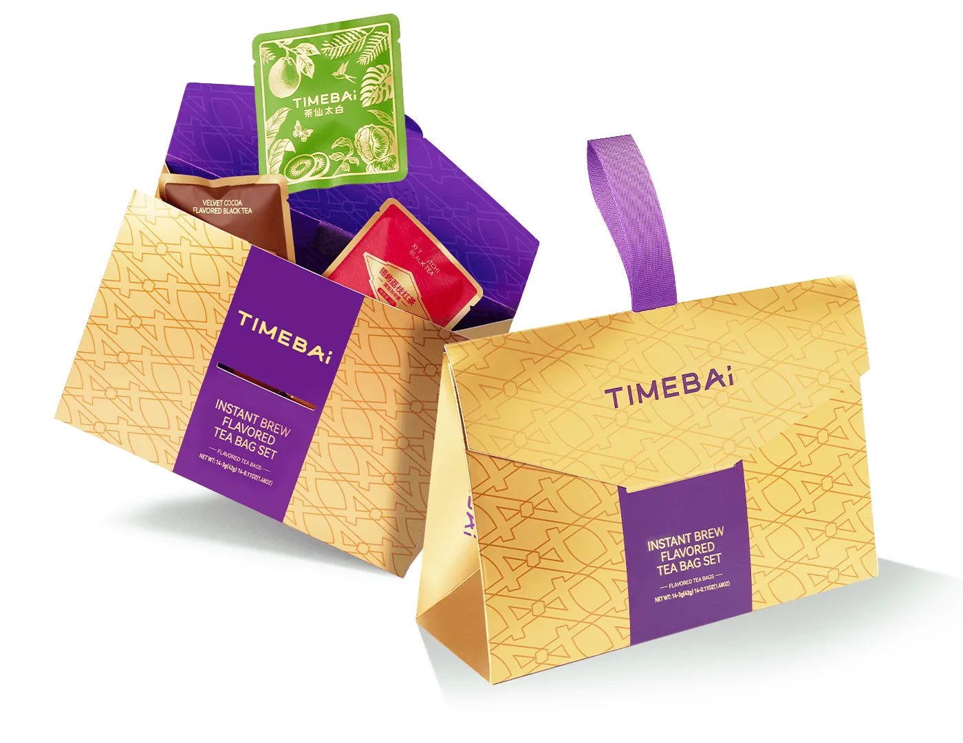 100% plastic-free PLA tea bag for a series of loose leaf tea