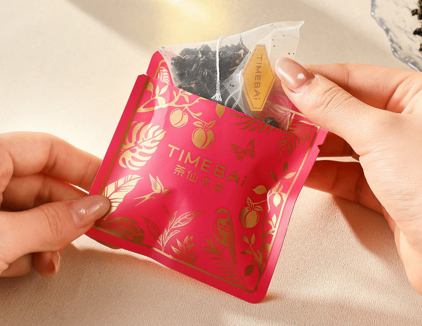 100% plastic-free flavor tea bag for the best taste
