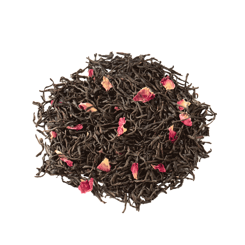 Premium whole-leaf black tea used as the base for TimeBai flavored tea bags