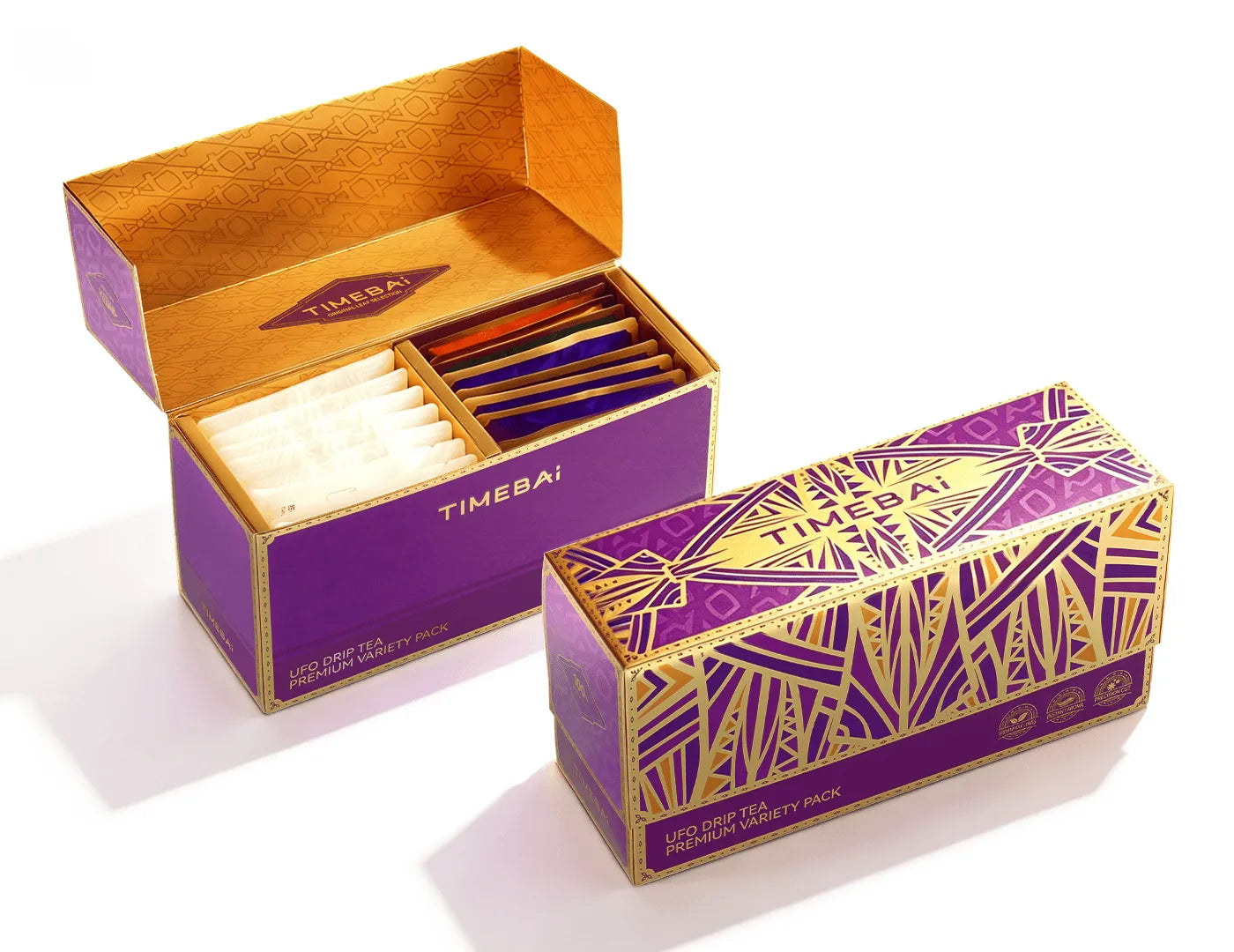 Discover the world of tea with the TimeBai UFO Drip Tea Variety Pack, a curated collection of 16 unique teas